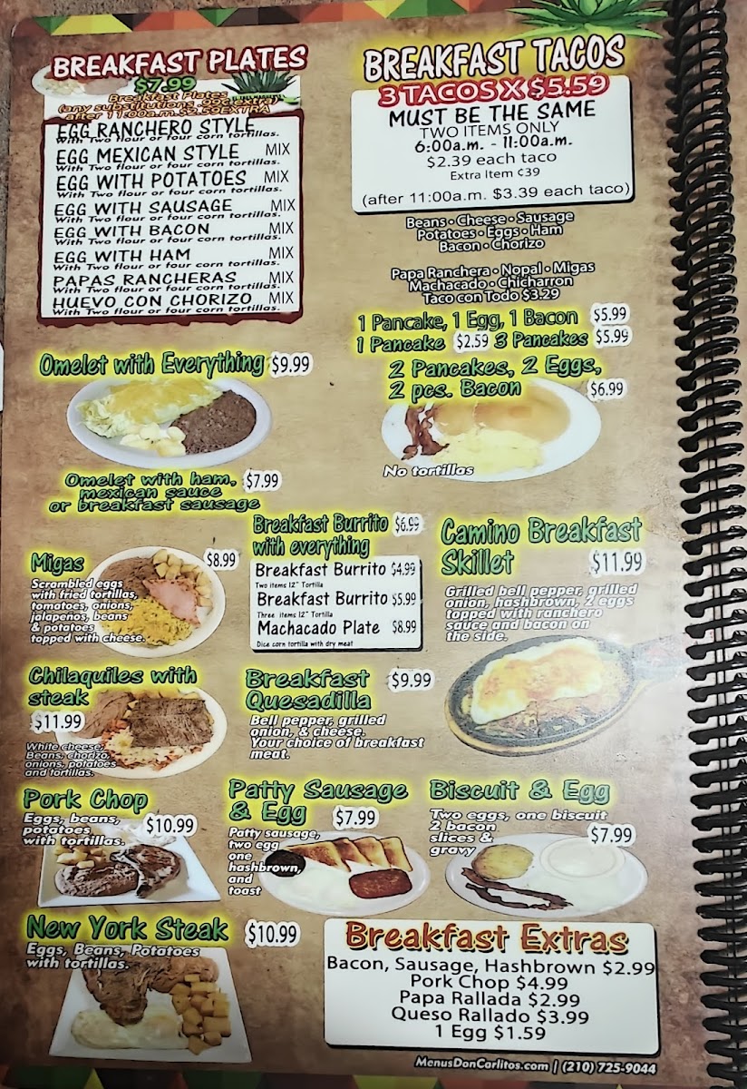 Tres Magueyes 2 Menu - Image 2
