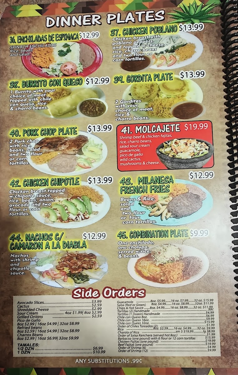 Tres Magueyes 2 Menu - Image 3